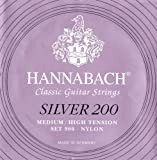 Hannabach 652667 Set Corde per Chitarra Classica Serie 900, Tensione Media/Alta, Silver 200