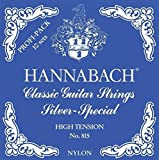 Hannabach Bass-Pack Corde per Chitarra Classica Serie 815 High Tension Silver Special, Set di Corde Basse 10X E6/Mi6, A5/La5 e ...