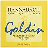 Hannabach Corde per chitarra classica, Serie 725 Tensione medio/alto Goldin - corde singole B2/Si2