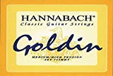 Hannabach Corde per chitarra classica, Serie 725 Tensione medio/alto Goldin - set di 3 corde cantini (Mi1+Si2+Sol3)