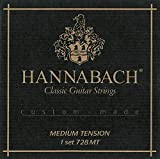 Hannabach Corde per Chitarra Classica, Serie 728 Tensione Medio Custom Made - Set di 3 Corde Cantini (Mi1+Si2+Sol3)