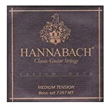 Hannabach Corde per chitarra classica, Serie 7287 MT Tensione medio Custom Made - set di 3 corde basso (Re4+La5+Mi6)