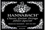 Hannabach Corde per chitarra classica Serie 815 Medium Tension Silver Special, set di 3 corde cantini