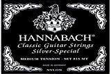 Hannabach Corde per chitarra classica Serie 815 Medium Tension Silver Special, set di 3 corde basse
