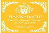 Hannabach Corde per chitarra classica Serie 815 Super Low Tension Silver Special, set di 3 corde basse