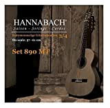 Hannabach Corde per chitarra classica, Serie 890 Chitarra ridotta, 3/4 Misura 57-61 cm - corde singole A5/La5 rivestimento
