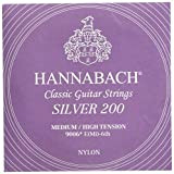 Hannabach Corde per chitarra classica, Serie 900 Tensione medio/alto Silver 200 - corde singole E6/Mi6