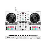 Hercules DJControl Inpulse 500 White Edition — Edizione limitata — Controller DJ USB a doppio banco per Serato DJ Pro ...