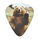 Hi Bear Sit on the lawn Plettro per chitarra elettrica, acustica o basso, sottile, medio, pesante, include 0,46 mm, 0,71 ...
