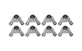 HMF 14950-09 - Paraspigoli sferici in acciaio zincato, 8 pezzi, 49 mm, colore argento