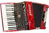 Hohner Bravo linea Facelift III piano Accordion cromatico con gigbag, Red