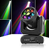 HOLDLAMP Teste Mobili 120W LED Moving Head DMX512 RGBW Luce da Palcoscenico Lampada a Spot Beam Arcobaleno Effetto Luce per ...