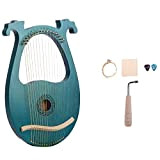 Huante Lyre Harp, 16 Corde di Mogano Corpo Stringa Strumento Corpo Strumento con Chiave di Sintonizzazione e Corde di Ricambio