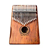 HWHSZ 17 Tasti Thumb Piano, Kalimba Finger Piano con Borsa per Il Trasporto E Martello per Accordatore, Strumento Musicale Africano ...