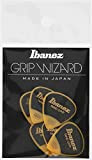 Ibanez PPA16MSGYE - Confezione da 6 plettri della serie Wizard Sand Grip, 1,0 mm, colore giallo 0.8mm Yellow