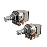 IKN A250K Potenziometri Push Pull Potenziometri Audio Taper Pots 15mm Short Split Shaft per Chitarra Elettrica Parti Interruttore di Controllo, ...
