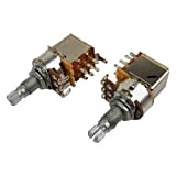 IKN A500K Potenziometri Push Pull Potenziometri Audio Taper Pots 18mm Long Split Shaft per Chitarra Elettrica Parti Interruttore di Controllo, ...