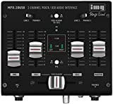 IMG Stage Line MPX-20usb Stereo Mixer DJ a 3 canali con interfaccia USB Nero