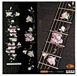 Inlay Sticker Fret Markers per Chitarre - Magnolia Flowers, FT-297MN-G
