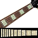 Inlay Sticker - Pennarelli per chitarra e basso - LP/SG Blocks - Perla bianca invecchiata, F-005BL-AW