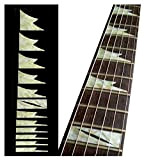 Inlay Sticker - Pennarelli per chitarra e basso, stile Ibanez, colore: Bianco perlato