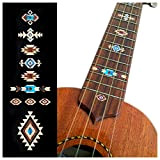 Inlay Sticker - Pennarelli per Ukuleles, motivo etnico nativo americano, colore: naturale