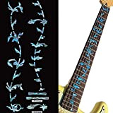 Inlaystickers - Pennarelli per chitarra, motivo: albero della vita, colore: blu abalone