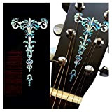 Inlaystickers per paletta per chitarra, torcia gotica - blu abalone H-114GT-BL