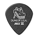 Jim Dunlop 571P140 - Picks Gator Grip Jazz Iii, 1,40 Mm, Confezione Da 6