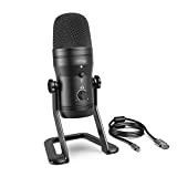 JJZXD Microfono del Microfono del Microfono della Registrazione USB Mic per Quattro Modelli di Pickup per Voce, Giochi, Classe di ...