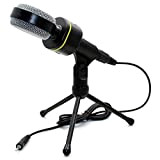JJZXD Microfono di Registrazione a condensatore con Microfono da Supporto per PC Cellulare Portatile per Karaoke con Barra di Canto ...