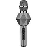 JJZXD Microfono per Karaoke Microfono per Canto Microfono Wireless Bluetooth con Microfono a Mano