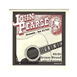 John Pearse Strings"170C SLIGHTLY LIGHT - ACOUSTIC GUITAR - 80/20 BRONZE" Corde per Chitarra Acustica - 011/052