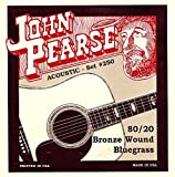 John Pearse® Strings »250 BLUEGRASS - ACOUSTIC GUITAR - 80/20 BRONZE« Corde per Chitarra Acustica 6-Corde - 012/056