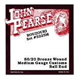 John Pearse® Strings »5225M MEDIUM CUSTOMS - BOUZOUKI - 80/20 BRONZE - BALL END« Corde per Bouzouki - 013/044