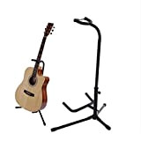 JTRHD Supporto per Chitarra Portatile Guitar Stand Guitar Display Stand Triple Guitar with Neck Support per Violoncello/mandolino/Banjo (Colore : Black, ...