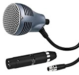 JTS CX-520 - Microfono dinamico per strumenti Blues Arp e lettore di armonica a bocca tradizionale, con caratteristiche superreni, con ...