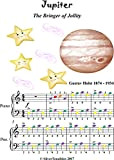 Jupiter the Bringer of Jollity Easy Piano Sheet Music with Colored Notes (English Edition)