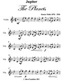 Jupiter The Planets Gustav Holst Easy Violin Sheet Music (English Edition)