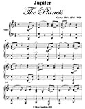 Jupiter the Planets Holst Easy Intermediate Piano Sheet Music (English Edition)