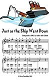 Just as the Ship Went Down Easiest Piano Sheet Music (English Edition)