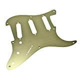 KAISH 8 fori metallo alluminio anodizzato stile vintage ST/Strat SSS battipenna guardia plettro per chitarra Stratocaster/Strat Made in USA/Mexico oro