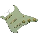 KAISH Battipenna per chitarra elettrica caricata verde menta con pickup Wilkinson per FD Stratocaster Made in USA o Messico