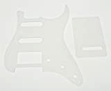 Kaish - Battipenna trasparente per Stratocaster HSS e piastra posteriore ST tremolo, trasparente