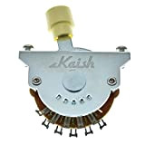 KAISH - Interruttore a 4 vie, 4 posizioni, per chitarra e teles, con punta color avorio