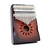 Kalimba 17 tasti Thumb Piano, Hearda Portatile Professionale Pianoforte in Legno con Accessori e Istruzione, Mbira Finger Piano Regali per ...