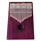 Kalimba 17-tono Carimba legno acacia pollice rosso pianoforte + cofanetto Kalimba antiurto
