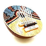 Kalimba - Pianoforte per pollice Sanza Karimba rotondo, in noce di cocco