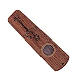Kazoo in legno, flauto Kazoo professionale portatile Amplify Hum con bocca ad per suonare il musicista (Ebano)
