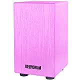 Keepdrum DC1M PK Junior Cajon per bambini rosa sgabello a tamburo